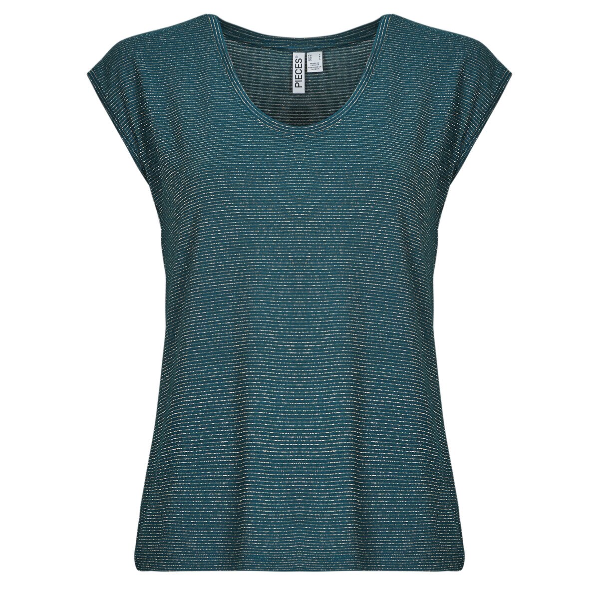 Pieces Îmbracaminte PCBILLO TEE LUREX STRIPES