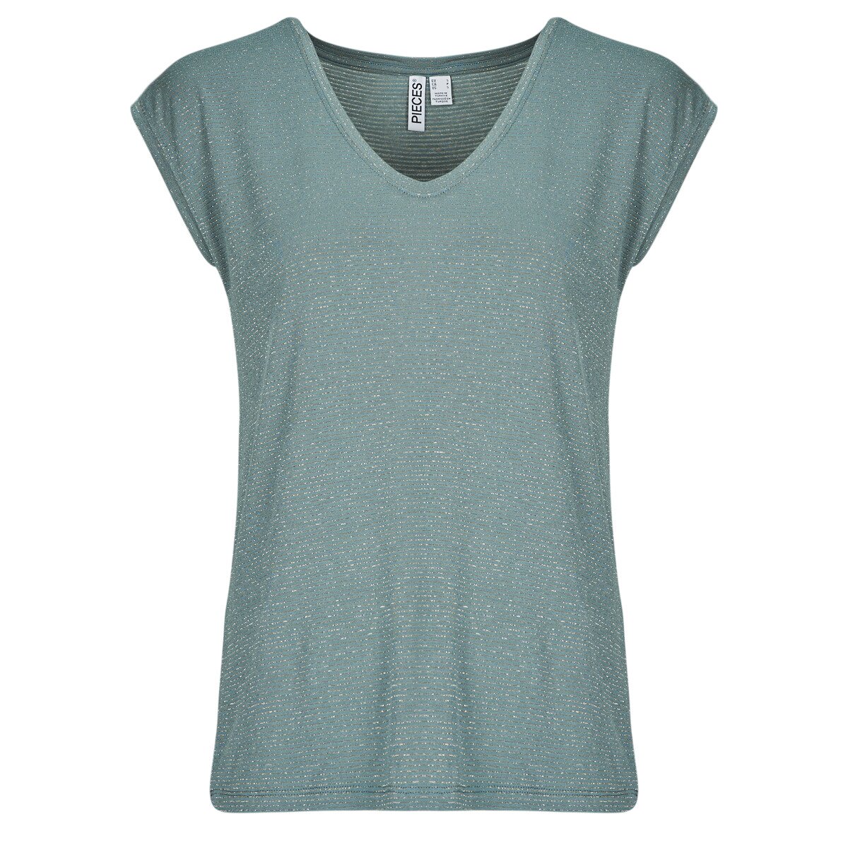 Pieces Îmbracaminte PCBILLO TEE LUREX STRIPES