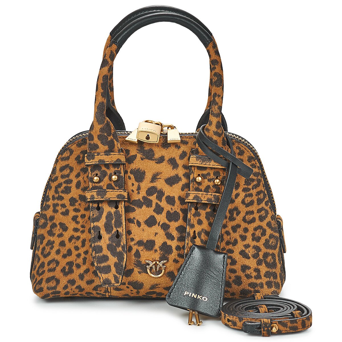 Pinko Genti BOWLING BAG ZIP MINI SUEDE
