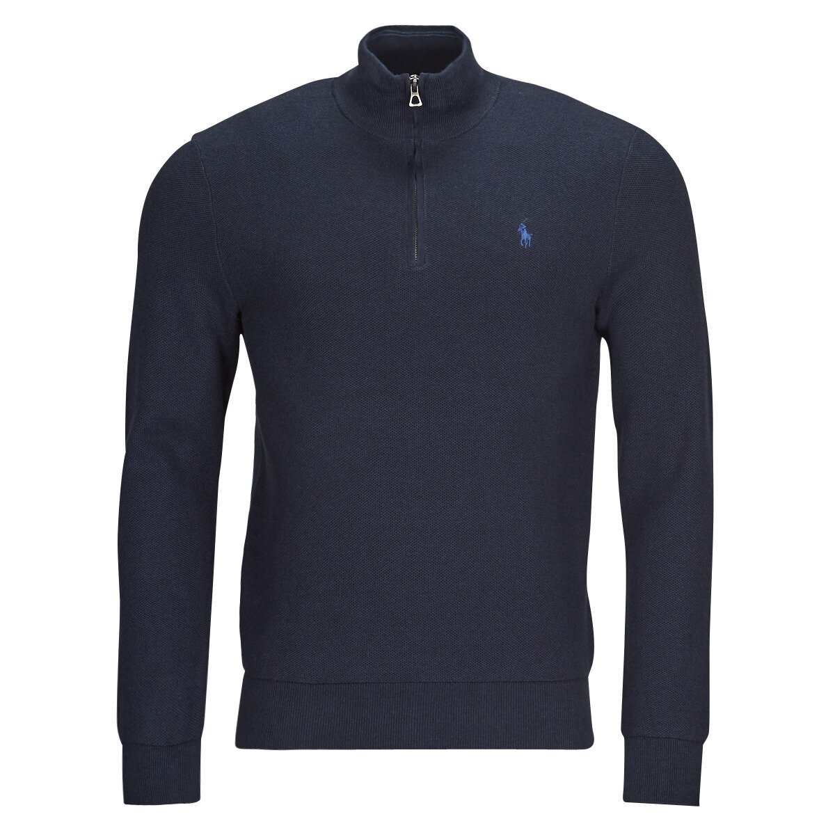 Polo Ralph Lauren Îmbracaminte PULOVER CU FERMOAR SCURT DIN BUMBAC STRUCTURAT