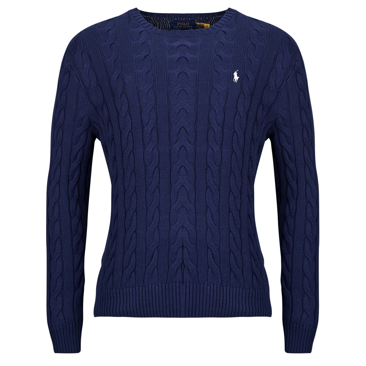 Polo Ralph Lauren Îmbracaminte PULOVER LA BAZA GÂTULUI CU IMPRIMEU DE TORSADE