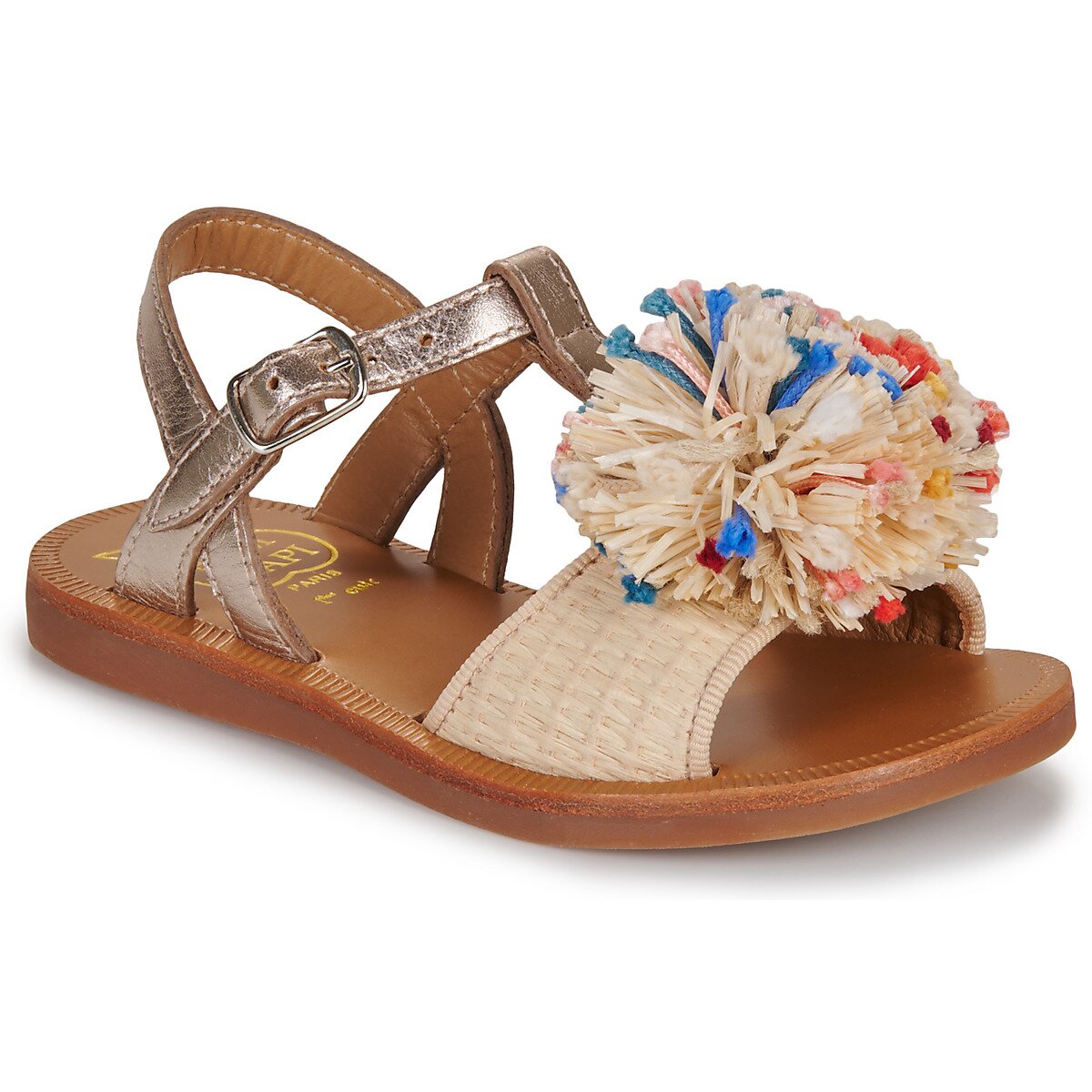 Pom d'Api Pantofi PLAGETTE POMPOM