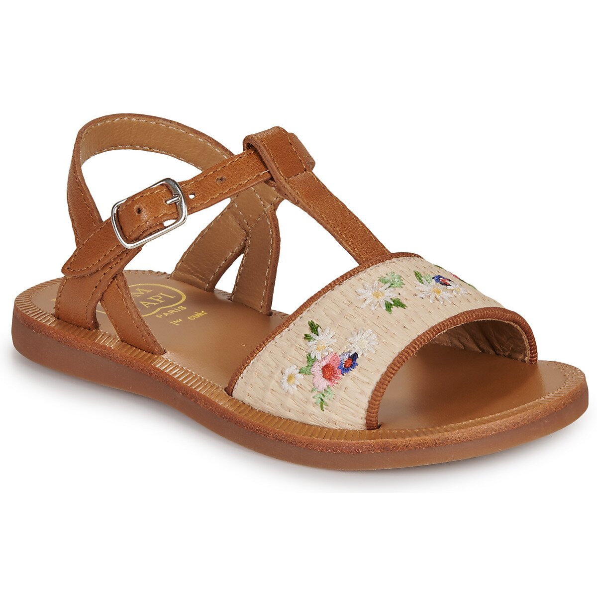 Pom d'Api Pantofi PLAGETTE RAPHIA BROD