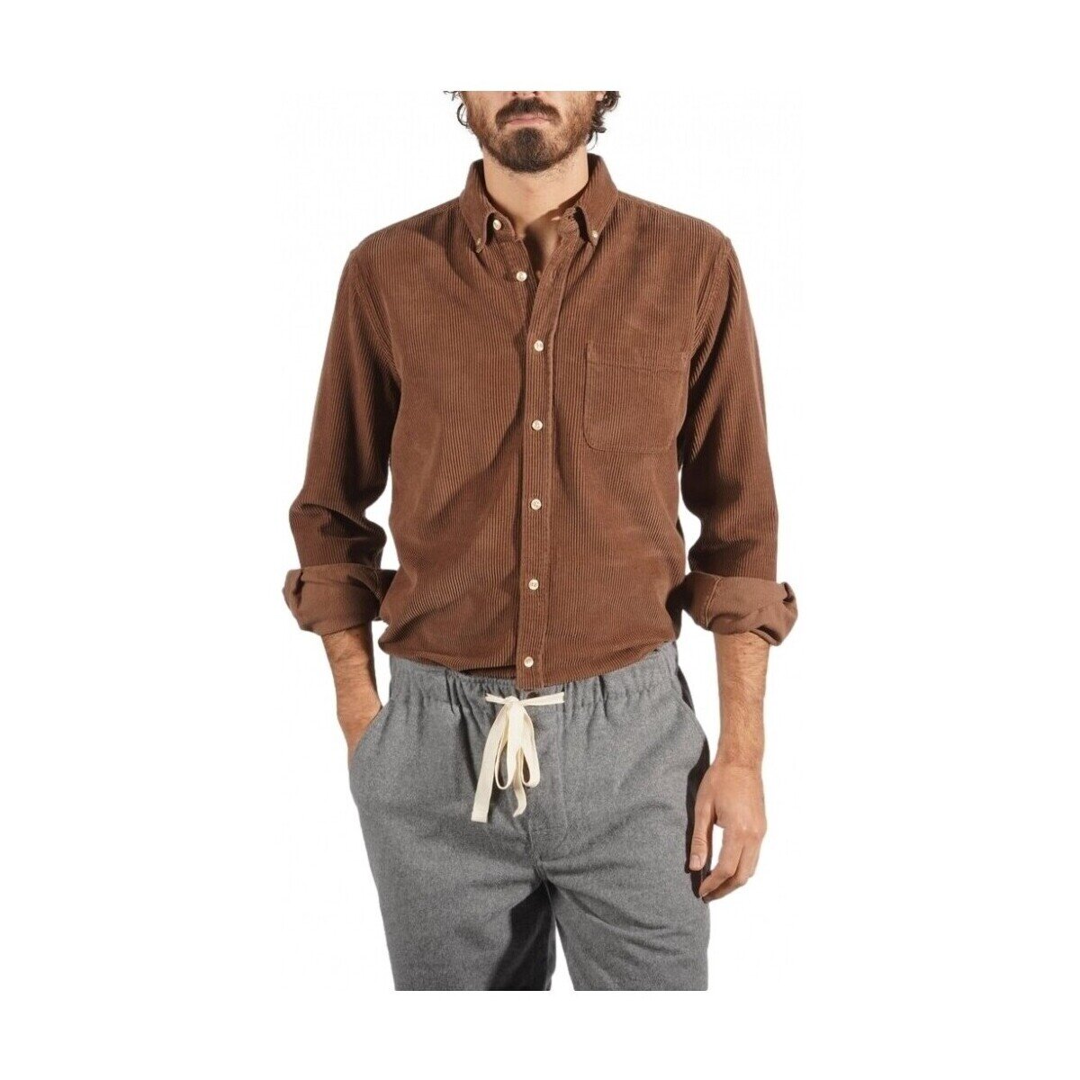 Portuguese Flannel Îmbracaminte Lobo Shirt - Brown