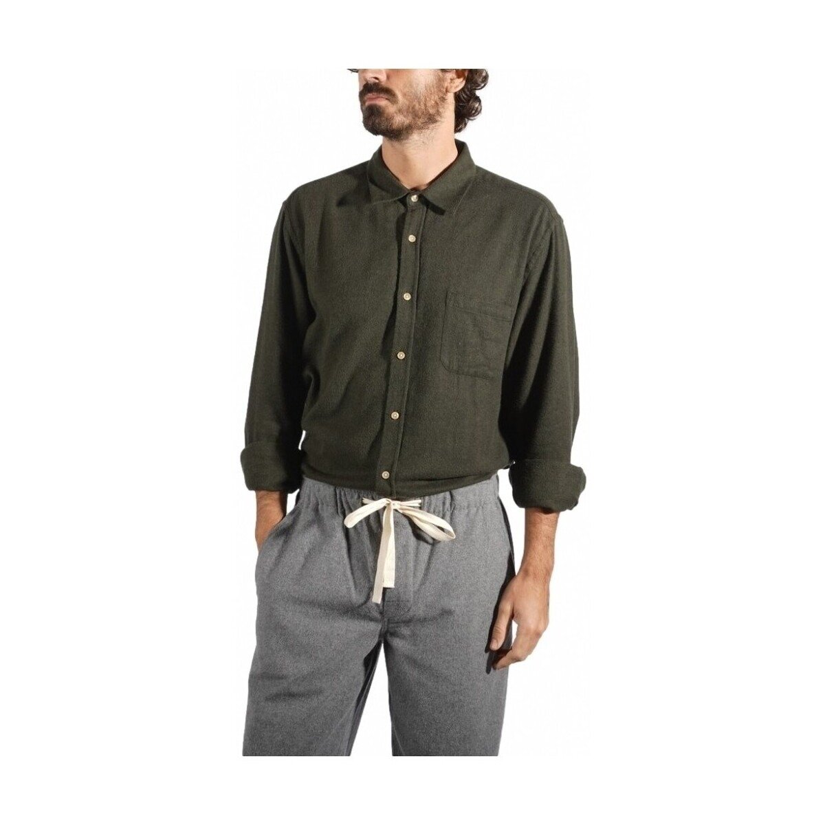 Portuguese Flannel Îmbracaminte Teca Shirt - Green