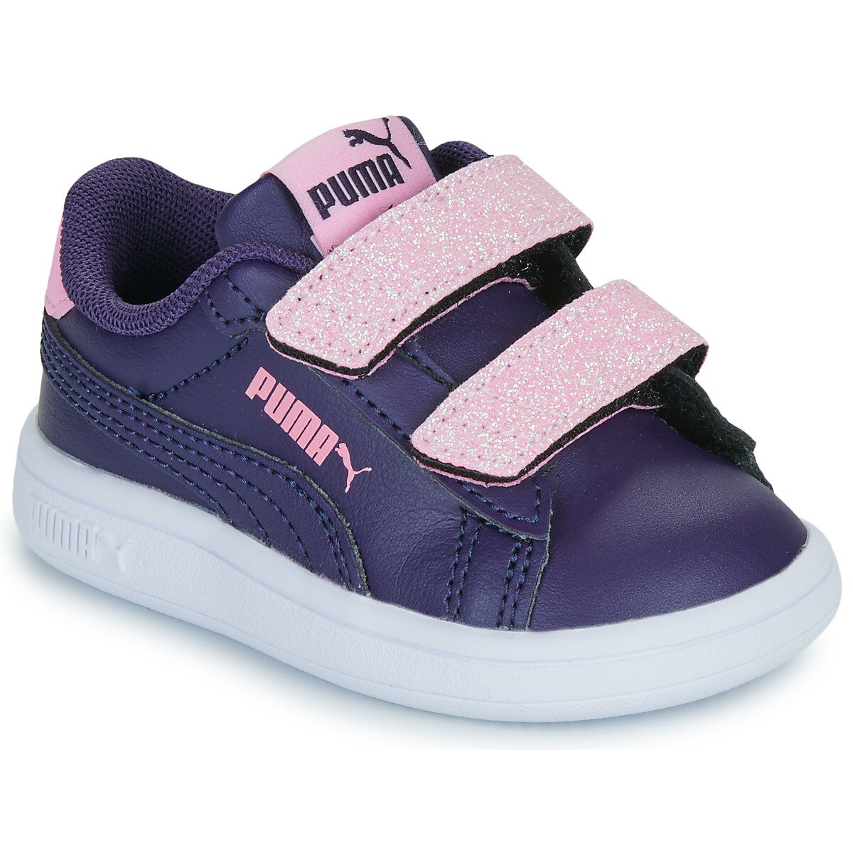 Puma Pantofi Smash 3.0 L Glitter Velcro V Inf