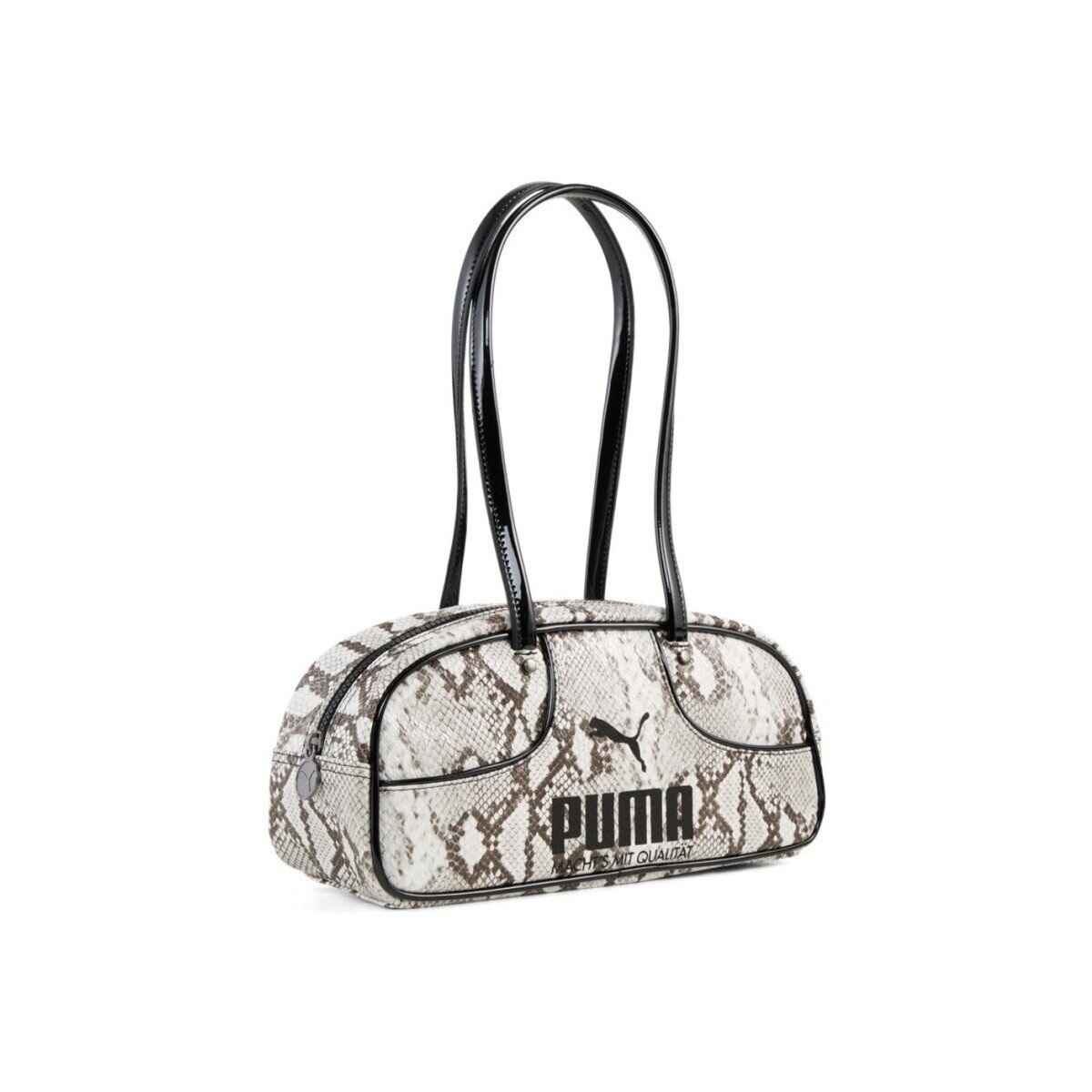 Puma Yellow Genti Puma 1976 Snakeskin Flute Grip Bag