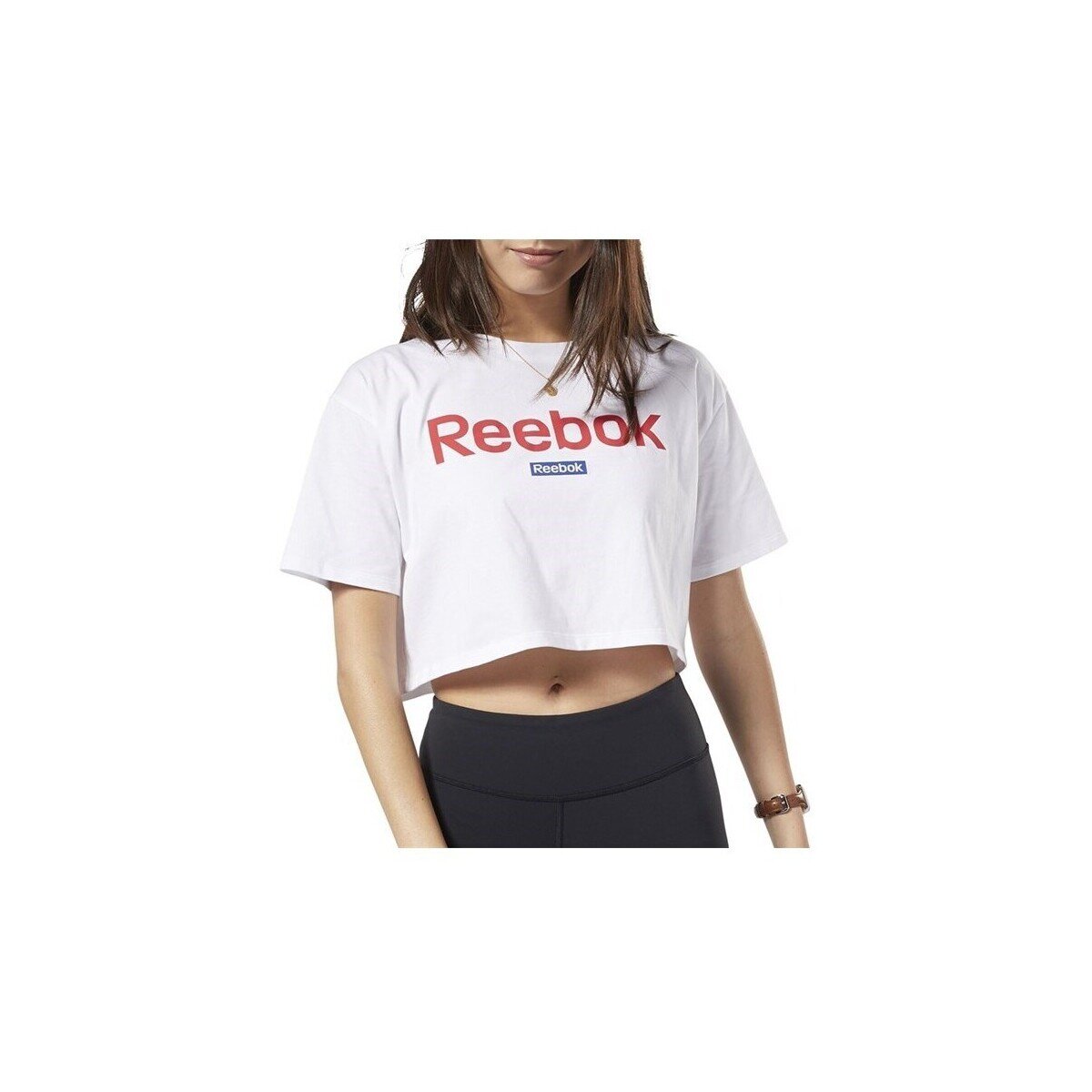 Reebok Sport Îmbracaminte Linear Logo Crop Tee