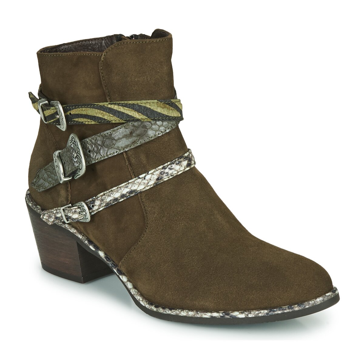 Regard Pantofi NAPOLI V3 VELOURS MILITARE