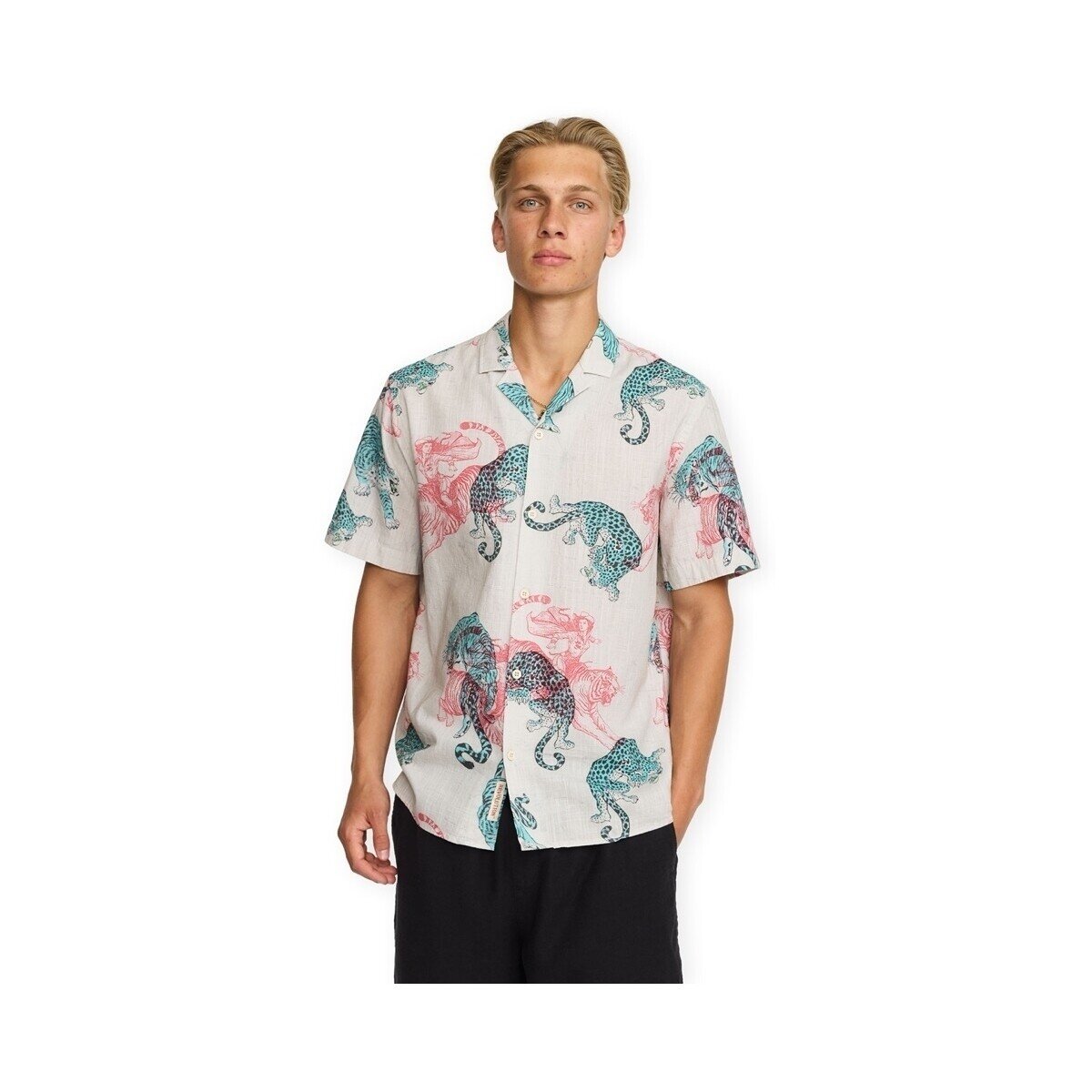 Revolution Îmbracaminte Cuban Shirt 3249 - Off White