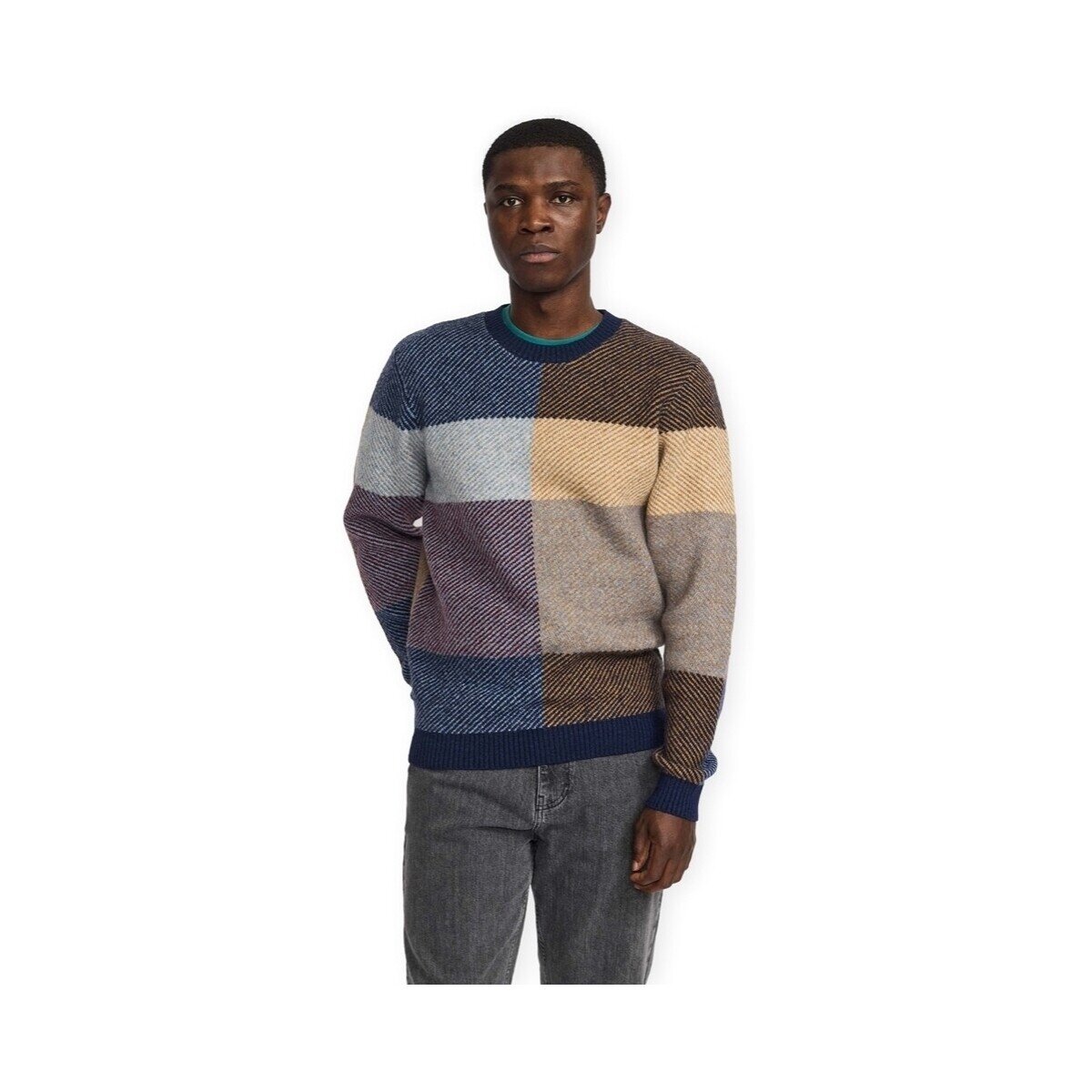 Revolution Îmbracaminte Knit Sweater 6627 - Navy