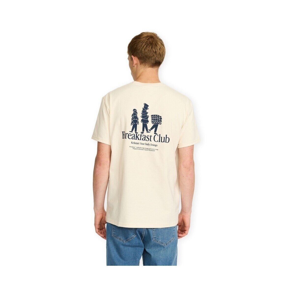 Revolution Îmbracaminte Printed T-Shirt 1458 BRE - Off White