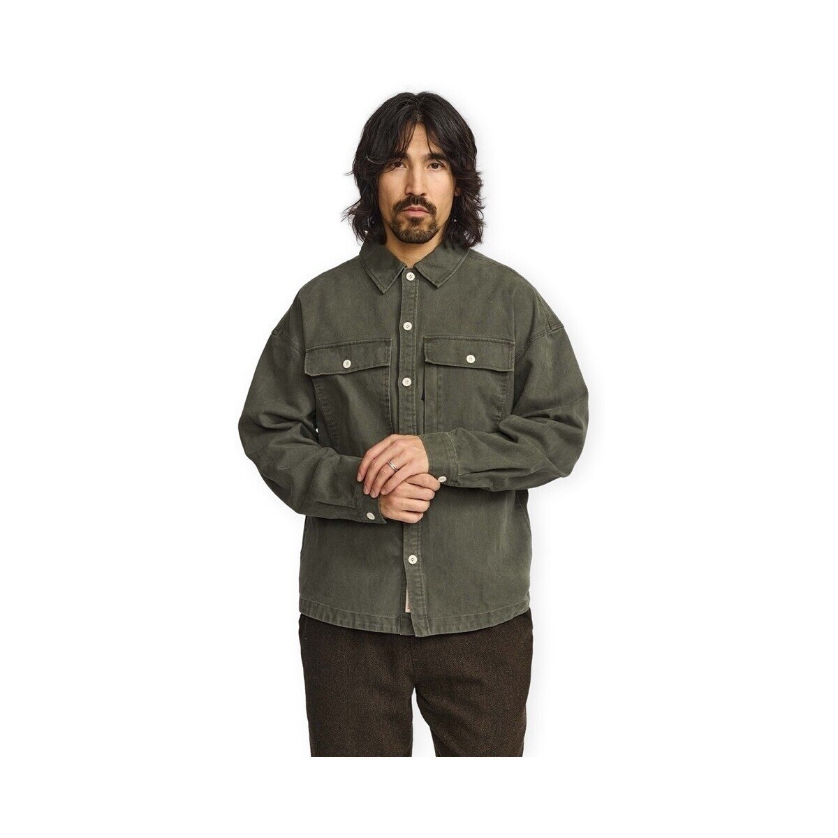 Revolution Îmbracaminte Shirt With Pocket 3253 - Darkgrey