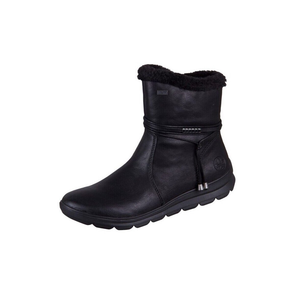 Rieker Pantofi Schwarz Kuwait Rabbit