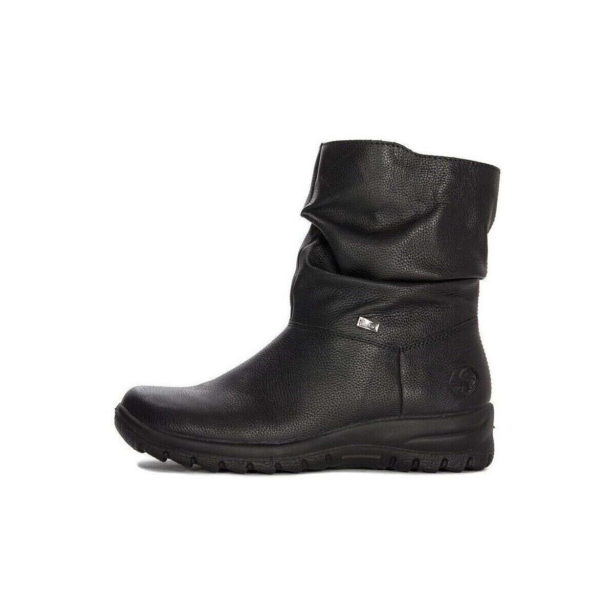 Rieker Pantofi Wodoodporne Skórzane Botki Damskie Ocieplane Wełną Tex Z7193-00