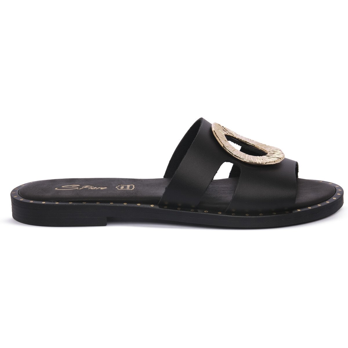 S.piero Pantofi BLK LEATHER