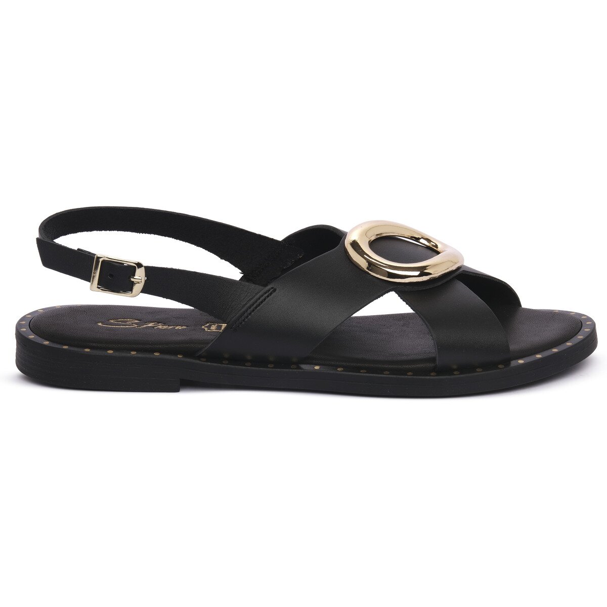 S.piero Pantofi BLK LEATHER