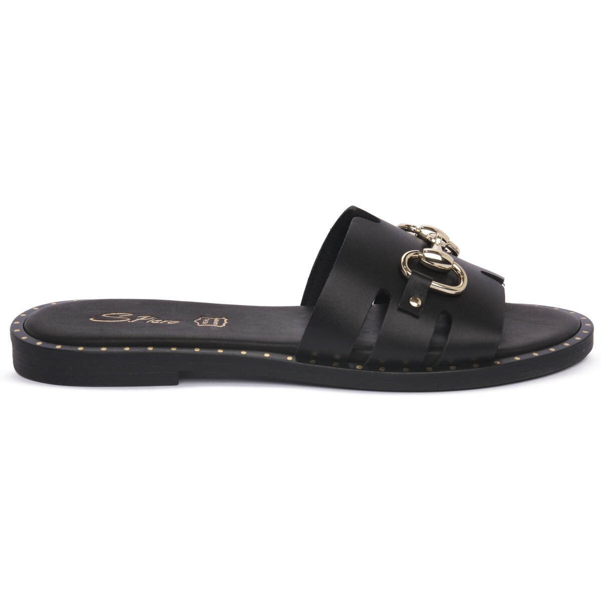 S.piero Pantofi LEATHER BLK