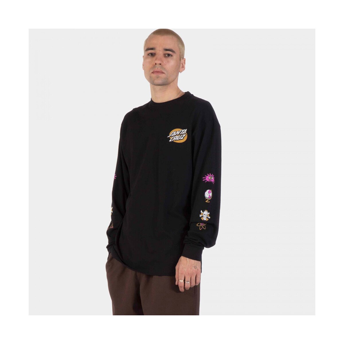 Santa Cruz Îmbracaminte Knibbs cryptic ls t-shirt