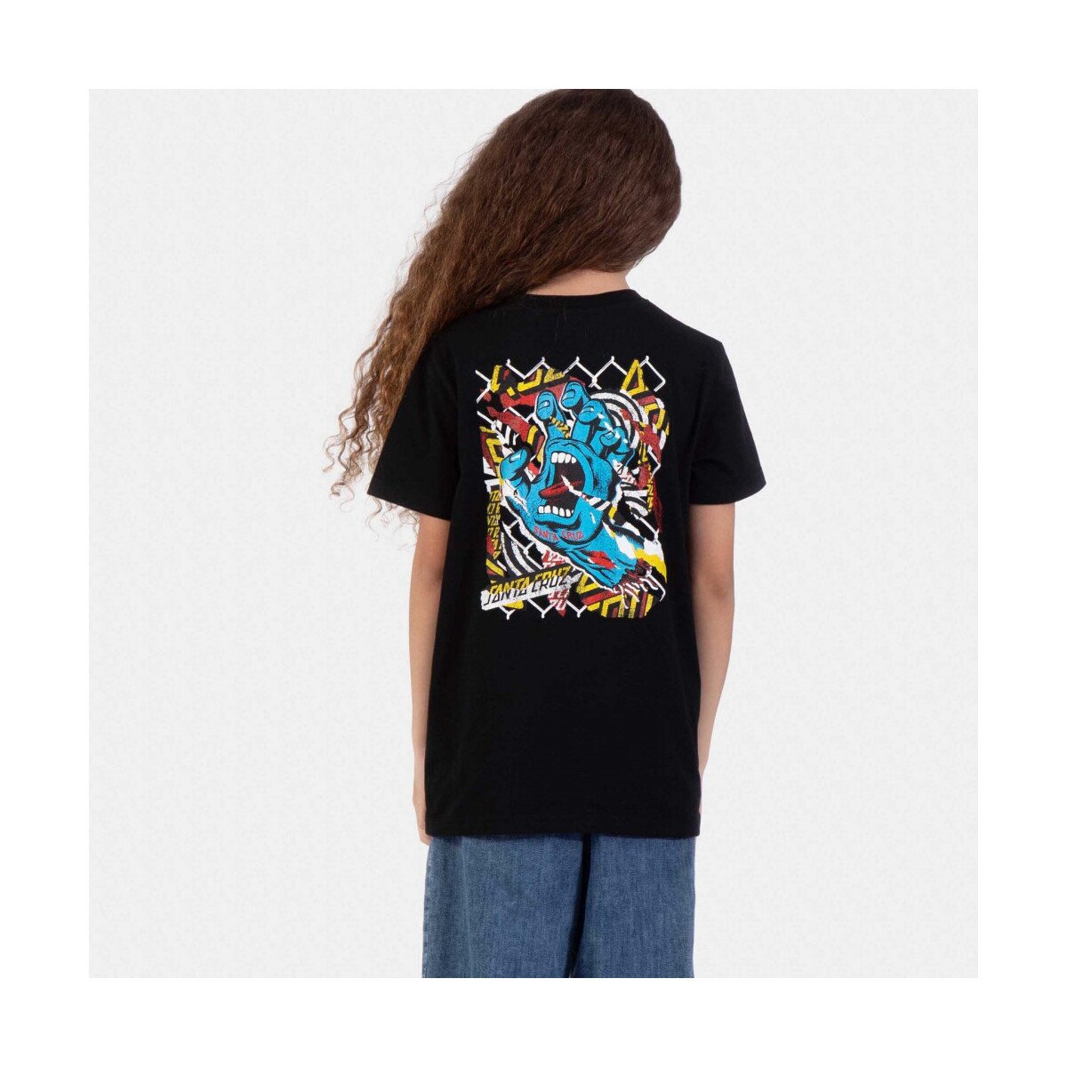 Santa Cruz Îmbracaminte Youth damaged hand t-shirt