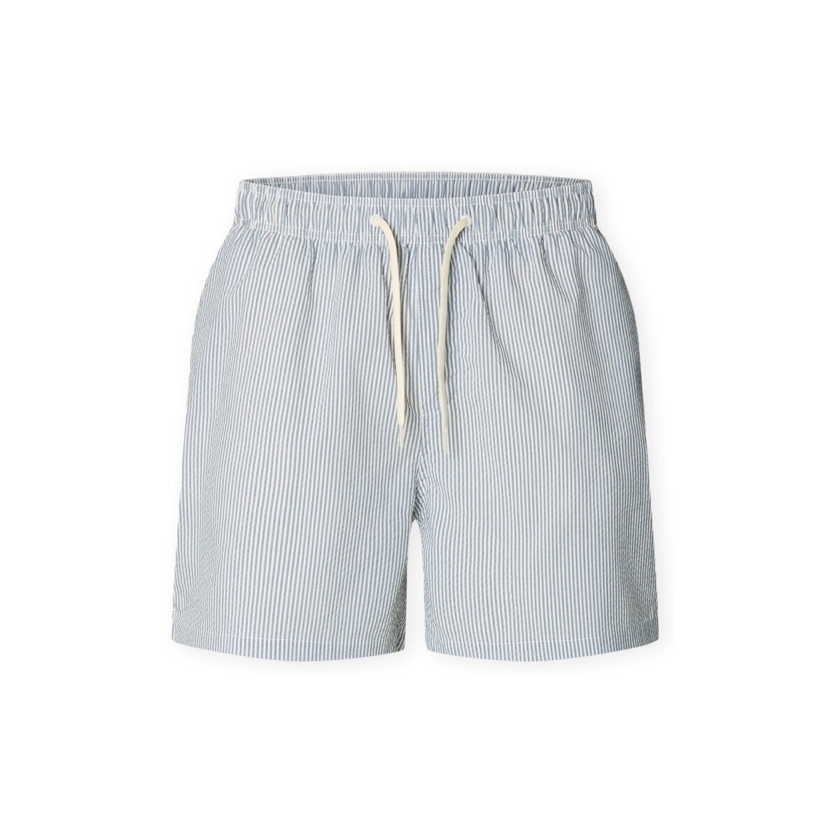 Selected Îmbracaminte Cooper-Seersucker Swim Trunks - Blue Mirage