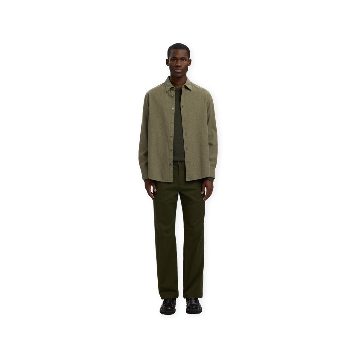 Selected Îmbracaminte Noos Claus Noah Brush Shirt - Kalamata/Twisted