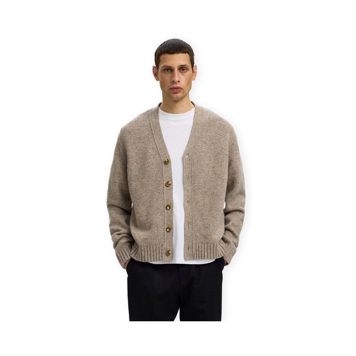 Selected Îmbracaminte Noos Cody Cardigan - Oatmeal