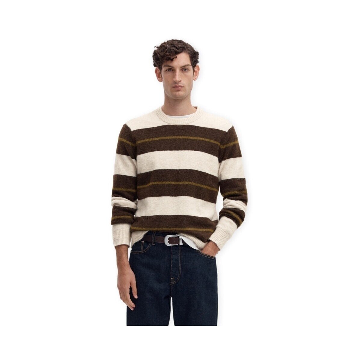 Selected Îmbracaminte Noos Rai Knit - Oatmeal/Delicioso