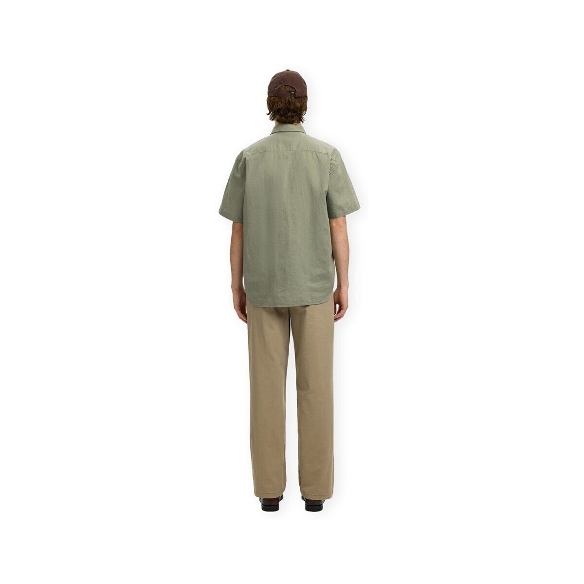 Selected Îmbracaminte Noos Regclay Linen Shirt - Vetiver