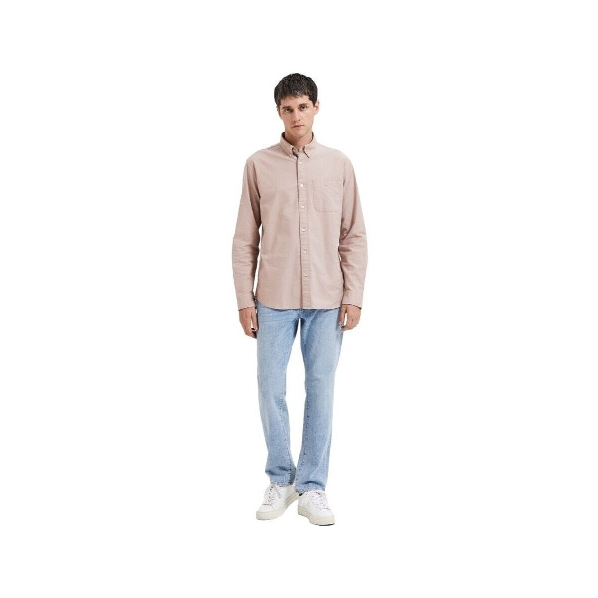 Selected Îmbracaminte Noos Regrick Oxford Shirt - Shadow Gray