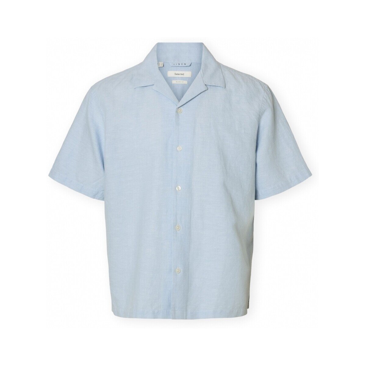 Selected Îmbracaminte Noos RlxClay Linen Shirt - Dusty Blue