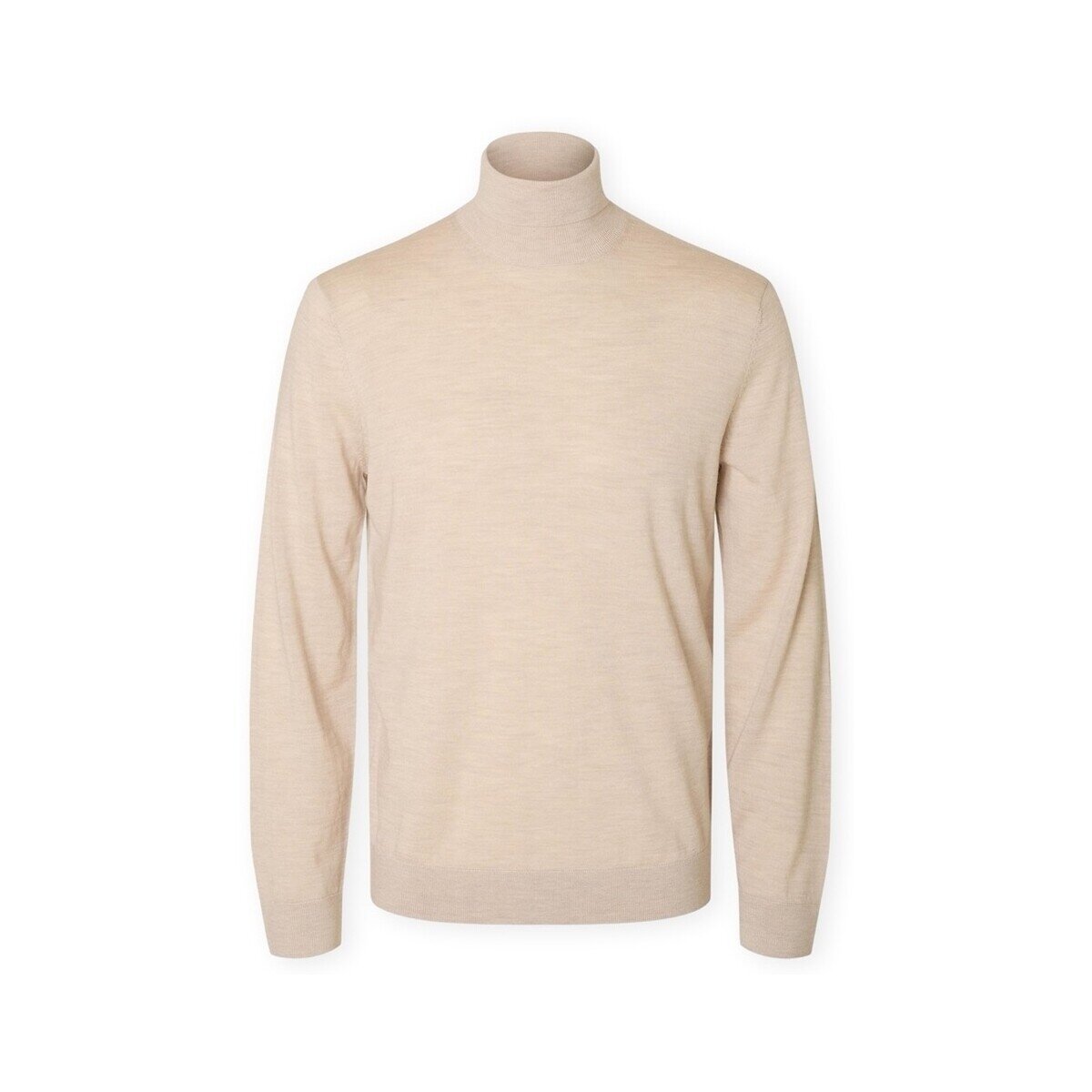 Selected Îmbracaminte Noos Tray Roll Neck Knit - Oatmeal
