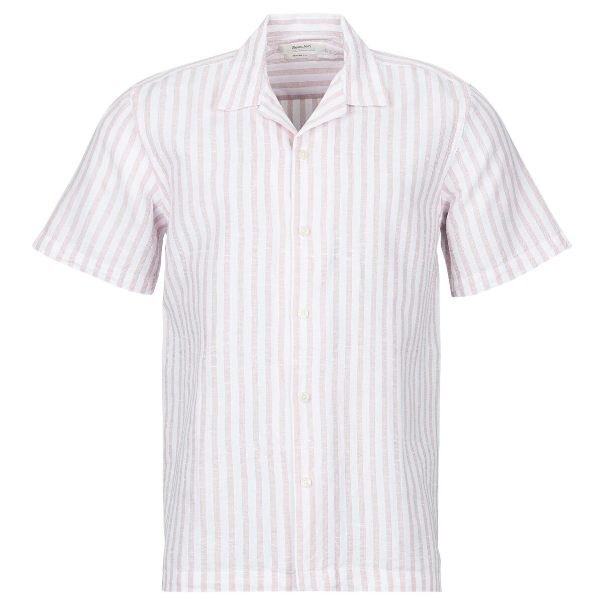 Selected Îmbracaminte SLHREGCLAY LINEN BLEND SS SHIR