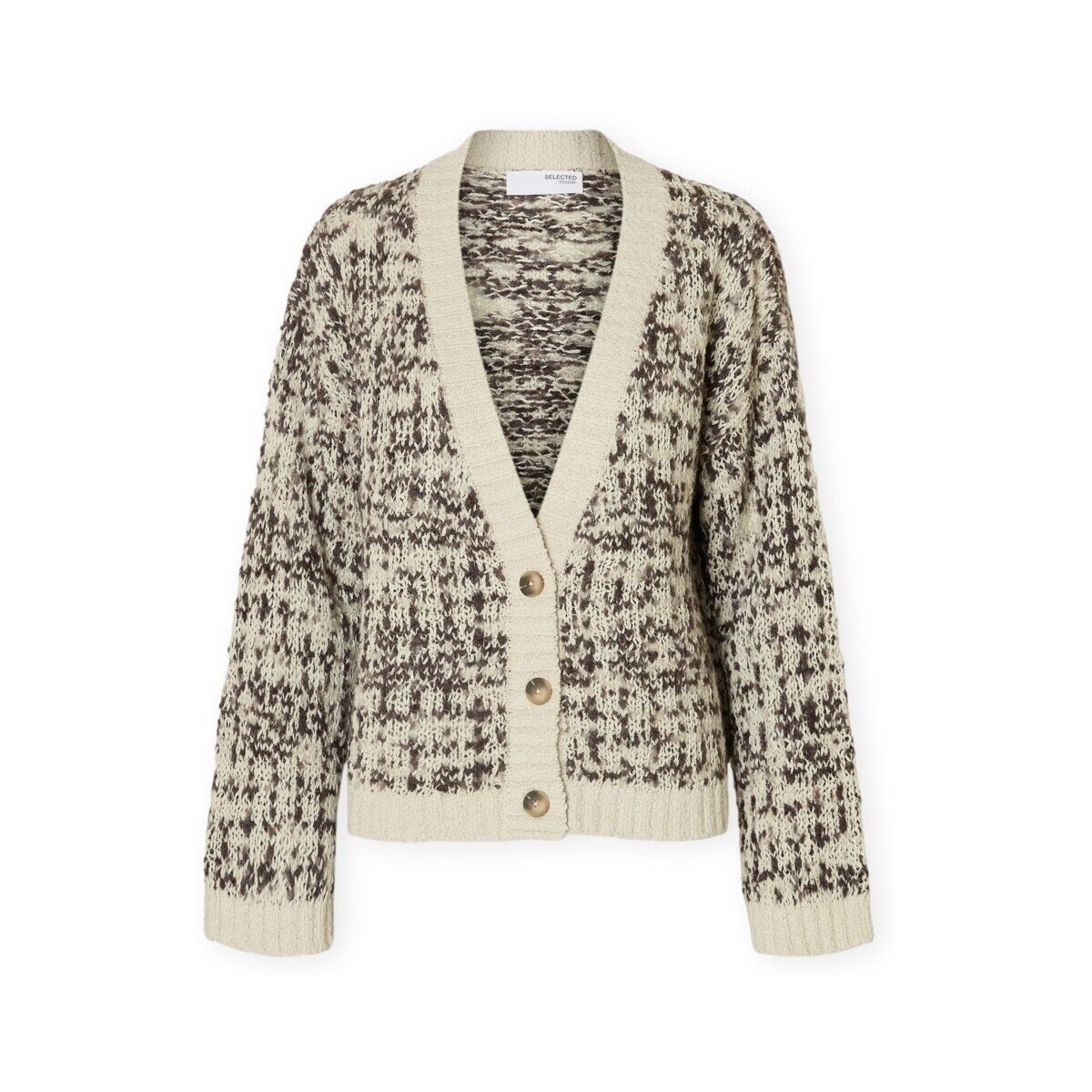 Selected Îmbracaminte W Lindsay Cardigan - Birch/Delicious