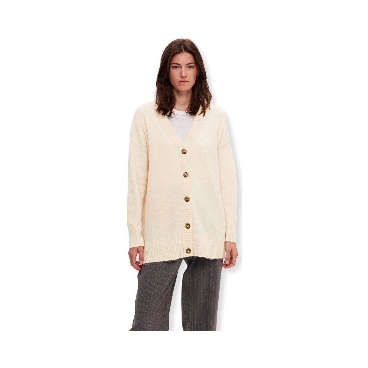 Selected Îmbracaminte W Noos Maline Long L/S - Birch