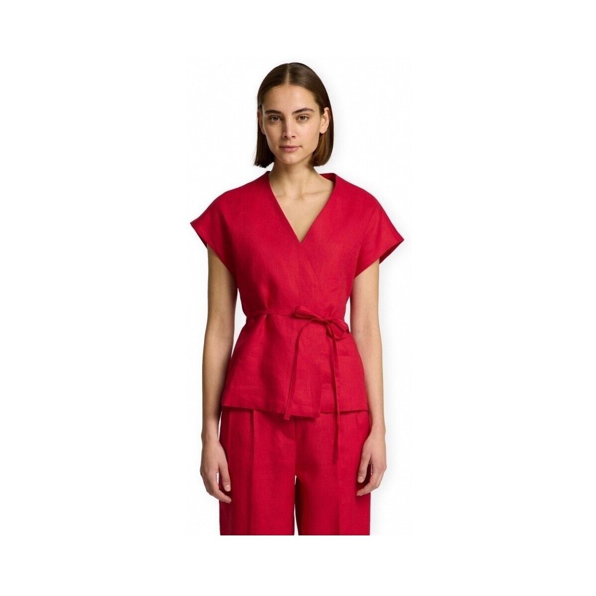Selected Îmbracaminte W Top Lia Linen - Sawy Red