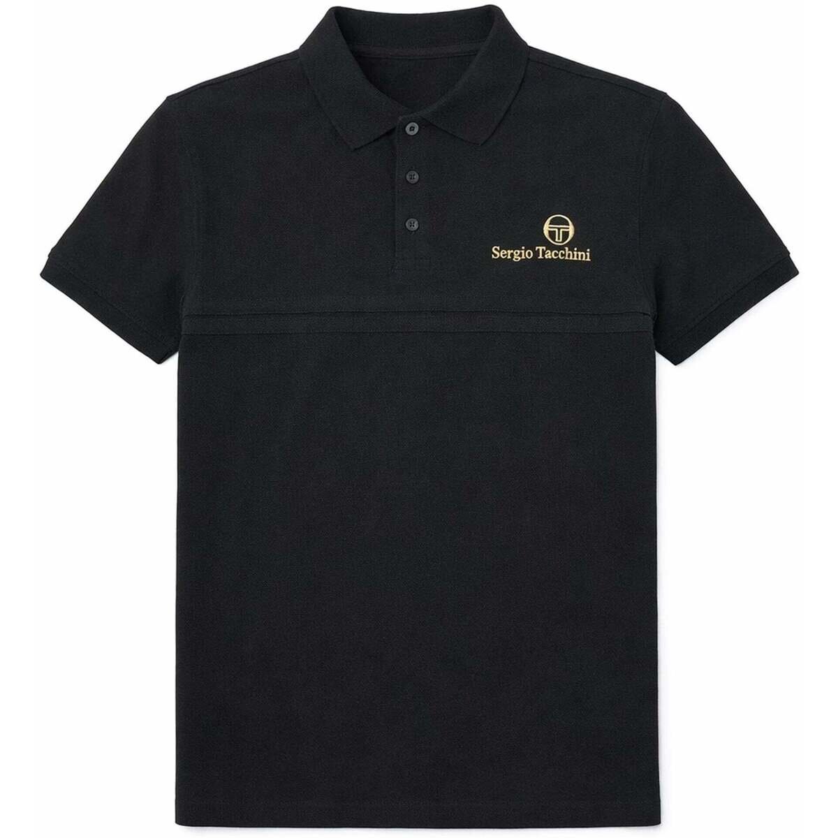 Sergio Tacchini Îmbracaminte Supermac Primo Polo Shirt Black/Gold
