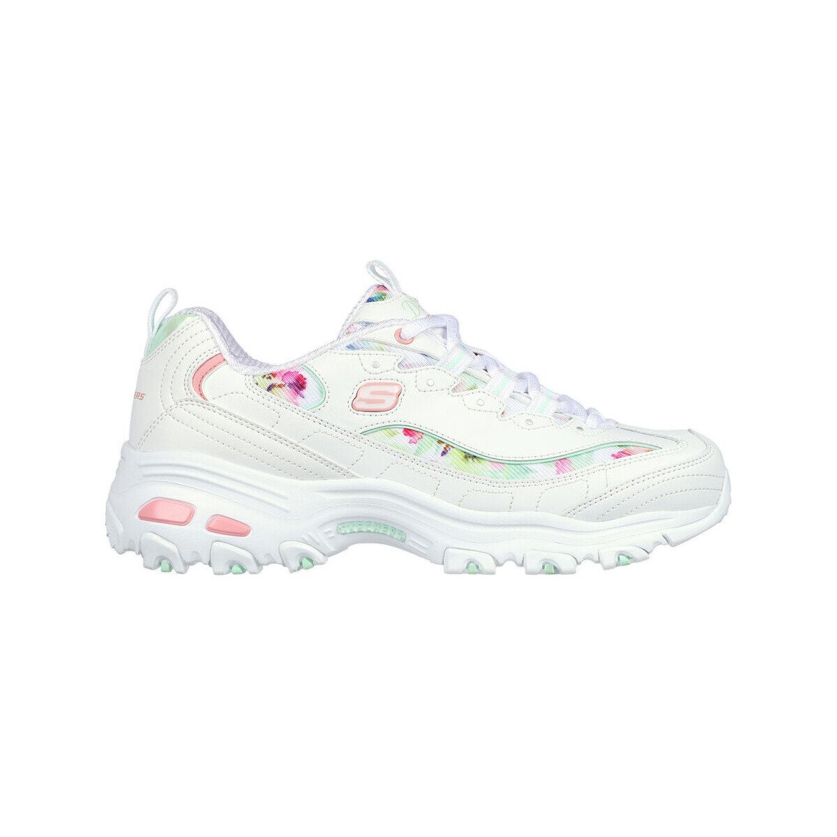 Skechers Pantofi Baskets Dlites Blooming Fields blanc / multi