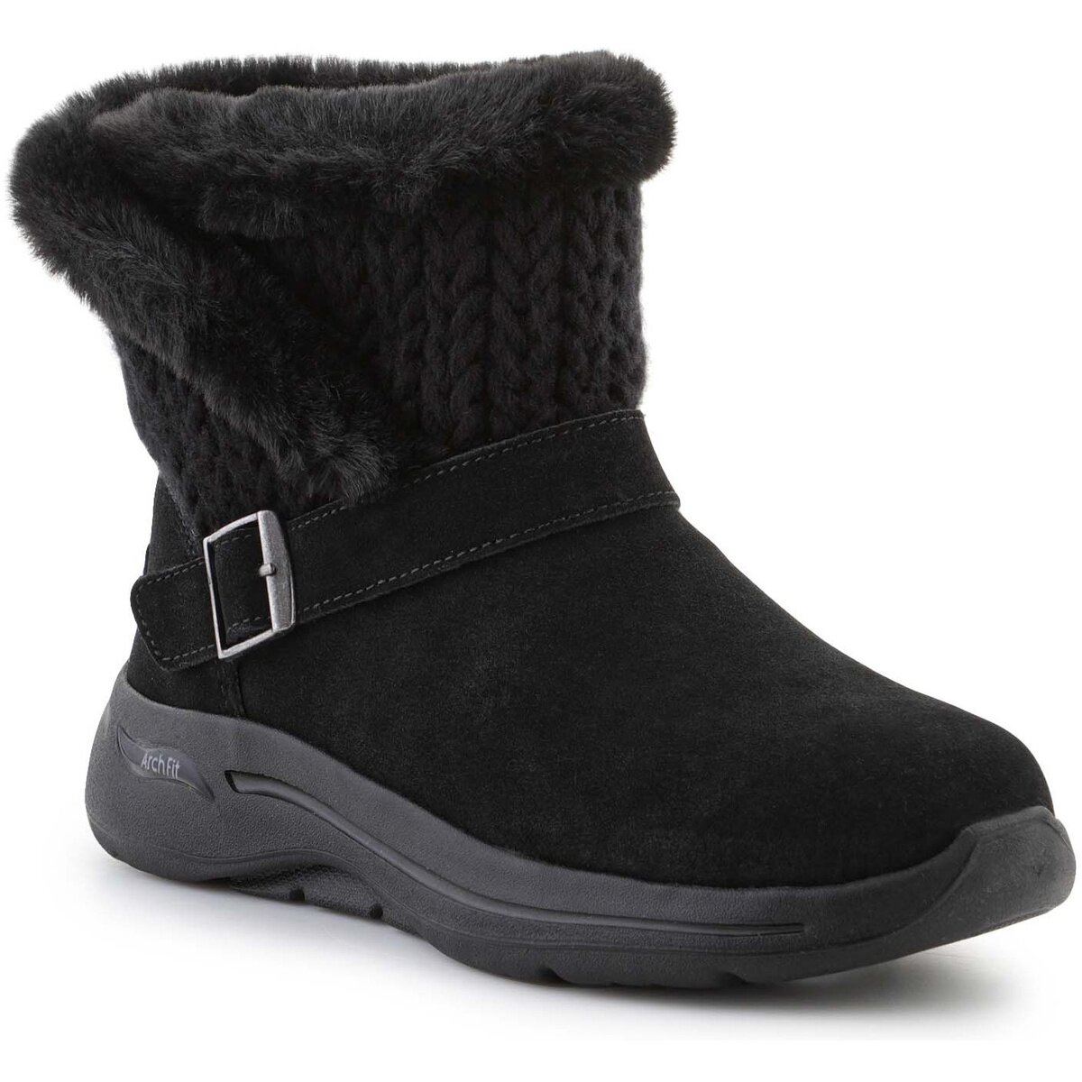 Skechers Pantofi Go Walk Arch Fit Boot True Embrace 144422-BBK