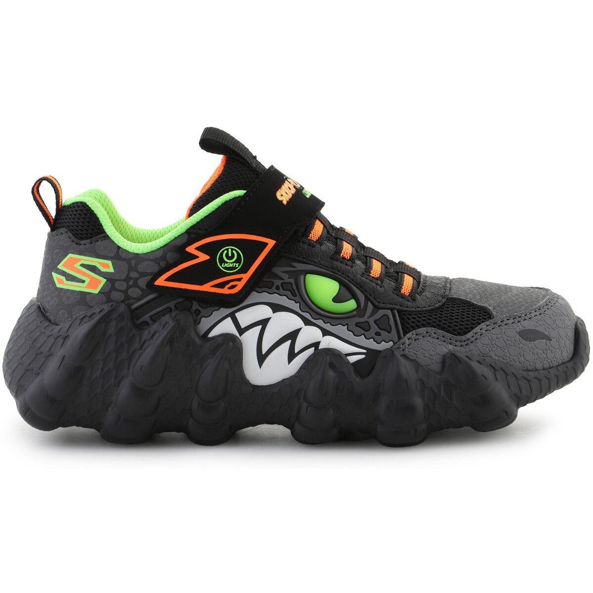 Skechers Pantofi Skech-O-Saurus - Rapid-Dino 400112L-BKLM Black/Lime