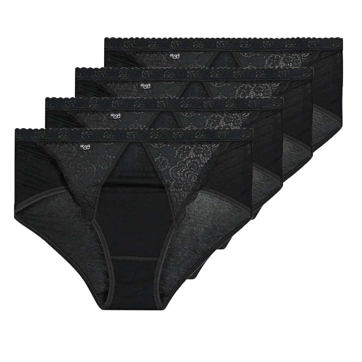 Sloggi Lenjerie intimă CHIC MIDI PACK X4