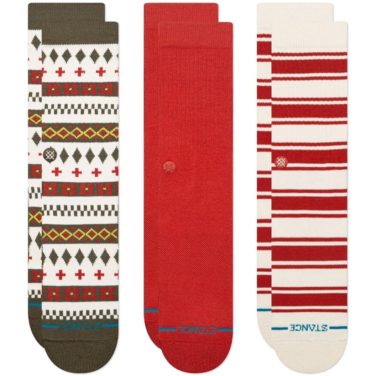 Stance Lenjerie intimă Cabin Days Crew 3 Pack