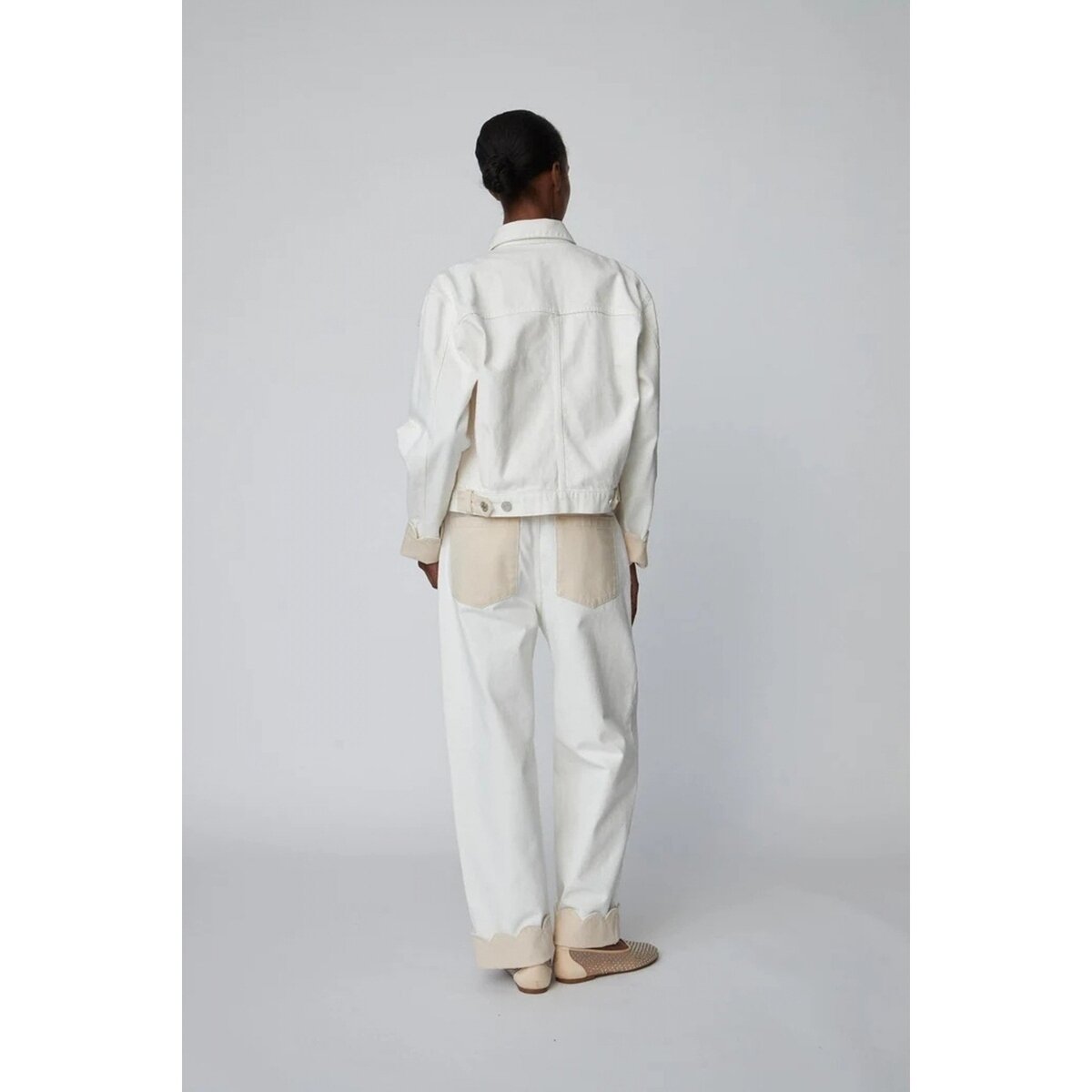 Stella Nova Îmbracaminte Two-toned Cotton Jacket