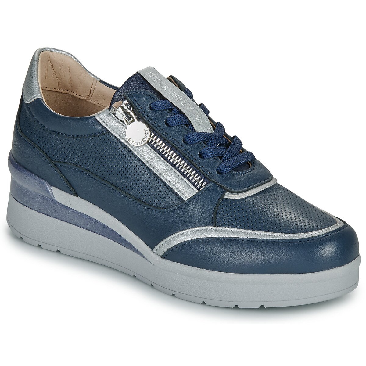 Stonefly Pantofi CREAM 52 ZIP NAP LASER
