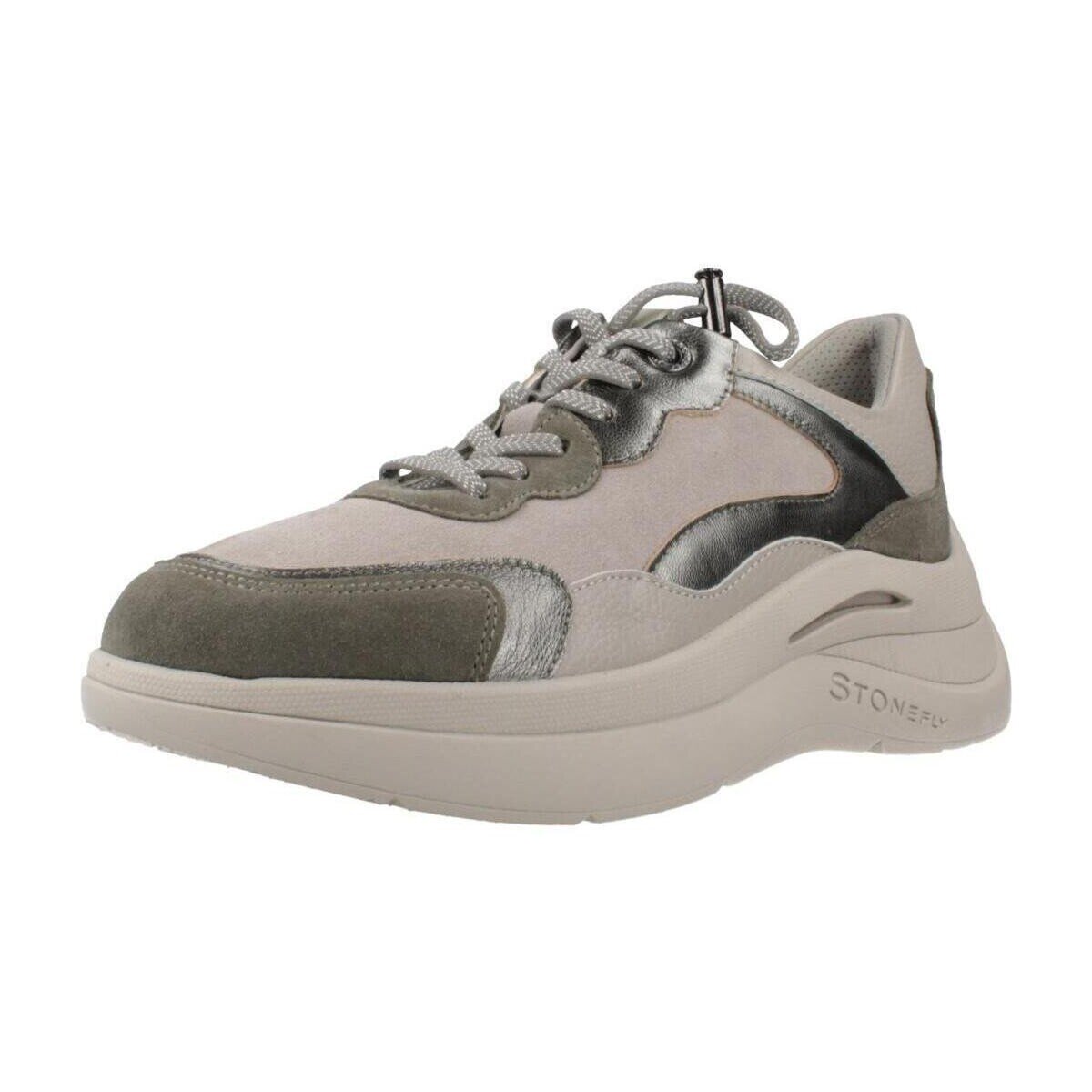 Stonefly Pantofi Rocha 5 Velour/embossed Laminated Lth