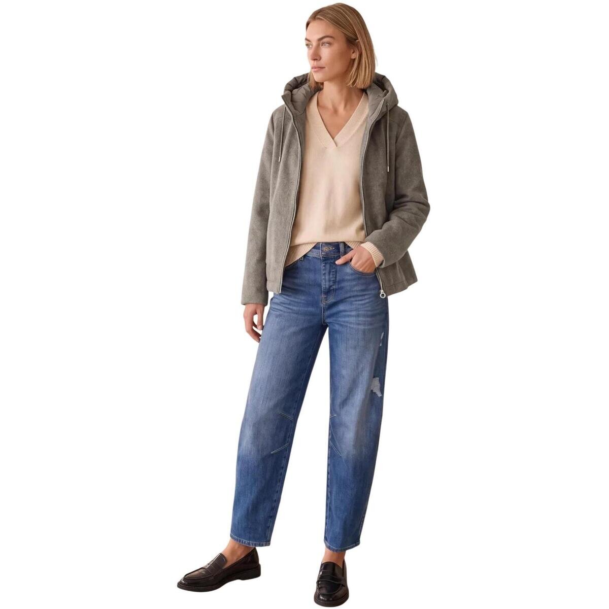 Street One Îmbracaminte Wool Mat Mix Coat w. RemovableHoody 202253