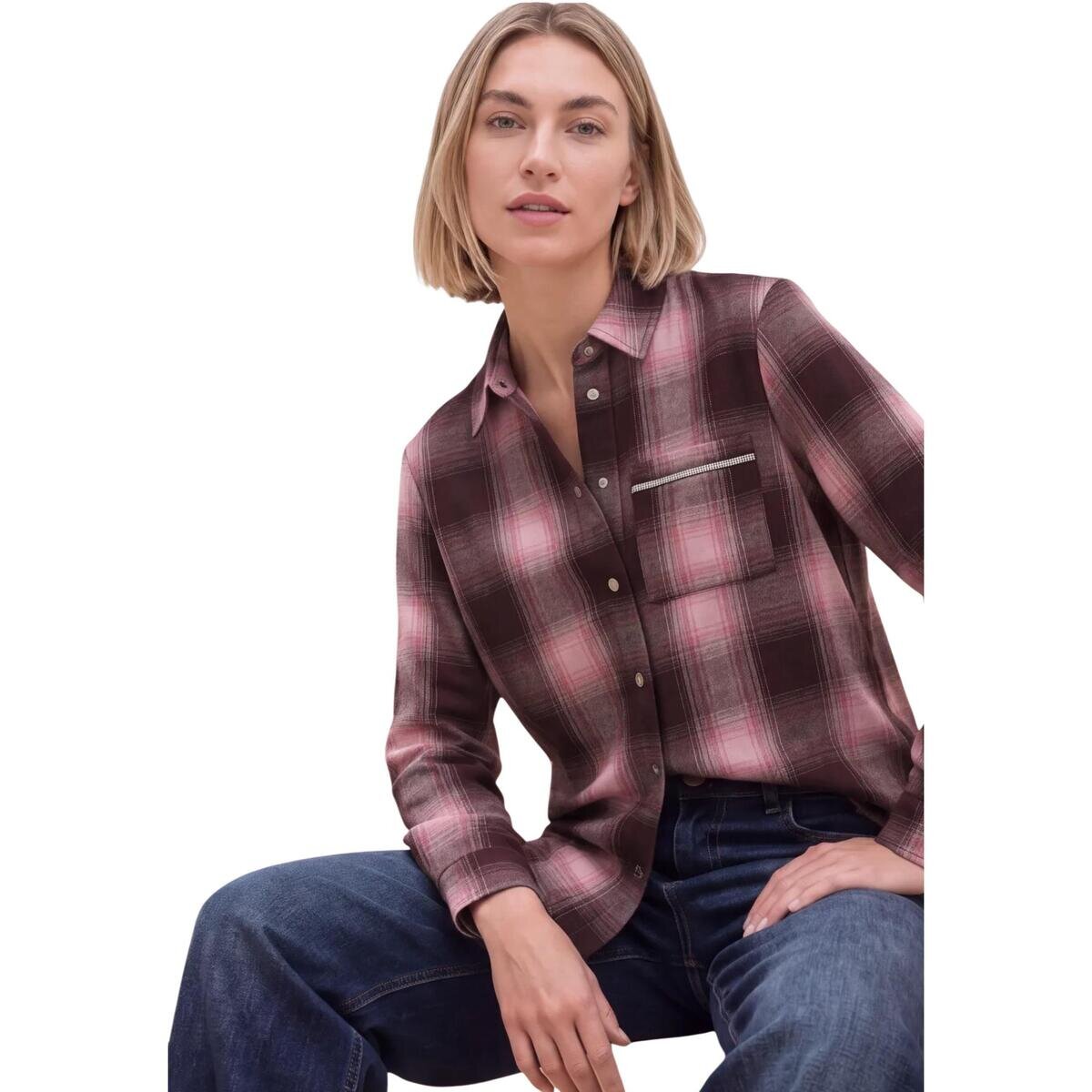 Street One Îmbracaminte Y/D Check Overshirt w tape detail 346945