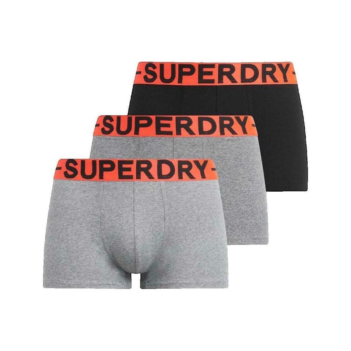 Superdry Îmbracaminte Boxers lot de 3 coupe classique noir