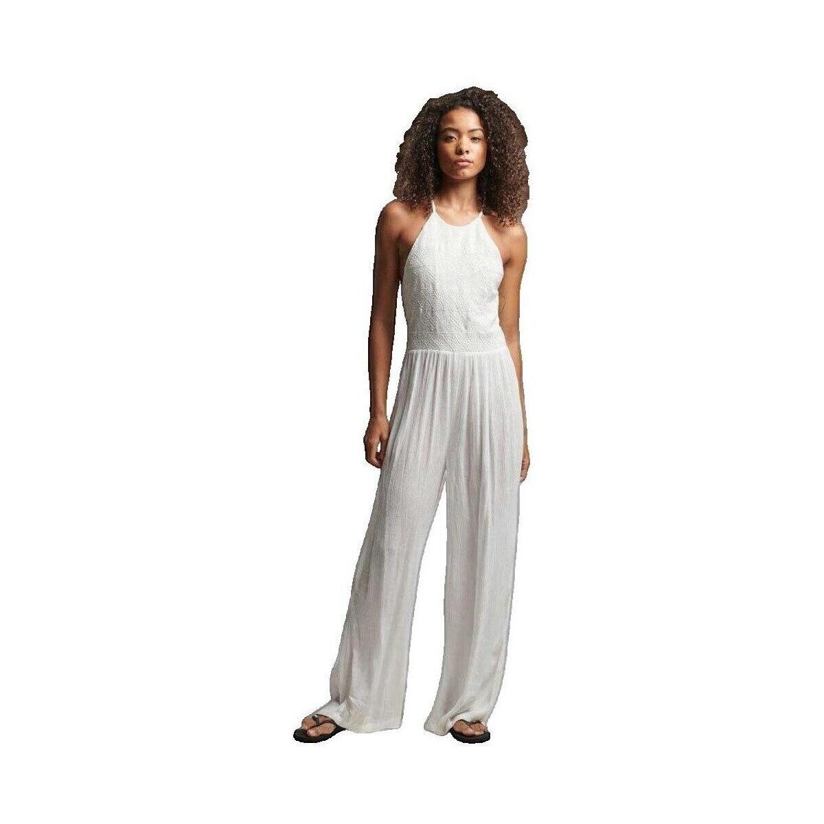 Superdry Îmbracaminte Combinaison brodée blanc cassé