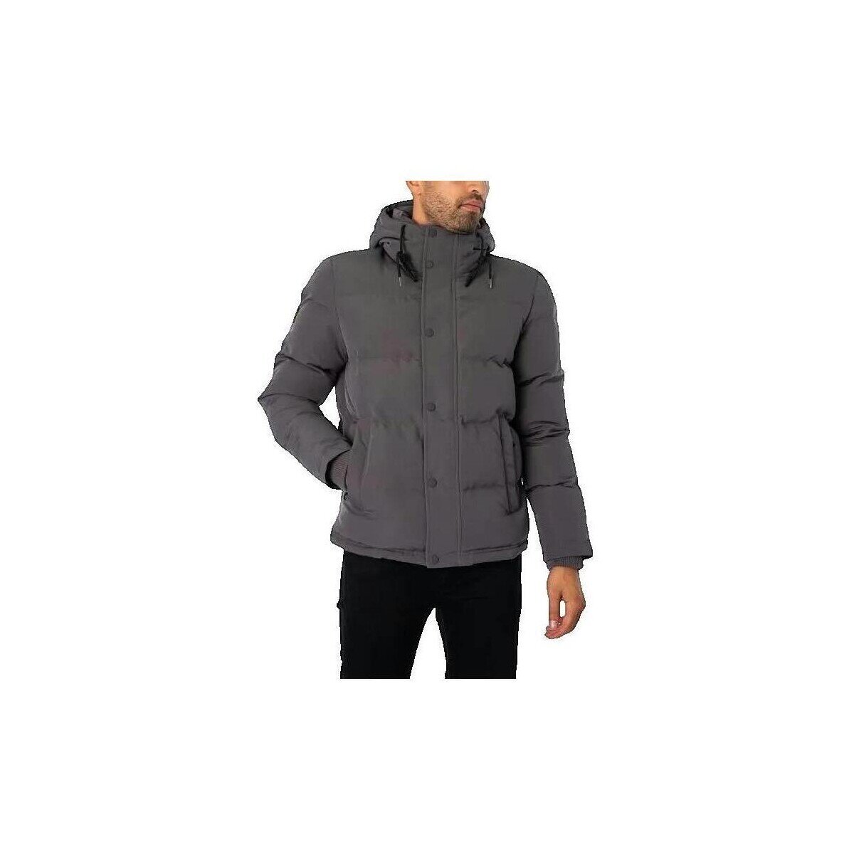 Superdry Îmbracaminte Doudoune Everest courte avec capuche gris